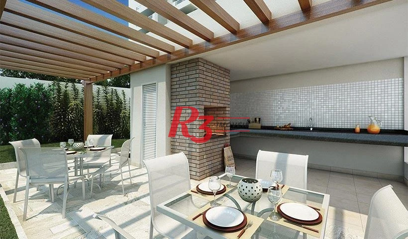 Apartamento com 2 dormitórios à venda, 63 m² por R$ 789.000,00 - Campo Grande - Santos/SP