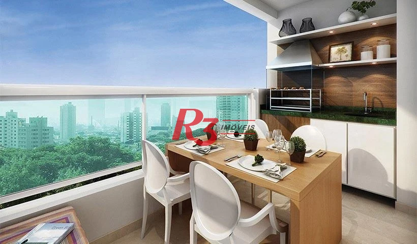 Apartamento com 2 dormitórios à venda, 63 m² por R$ 789.000,00 - Campo Grande - Santos/SP