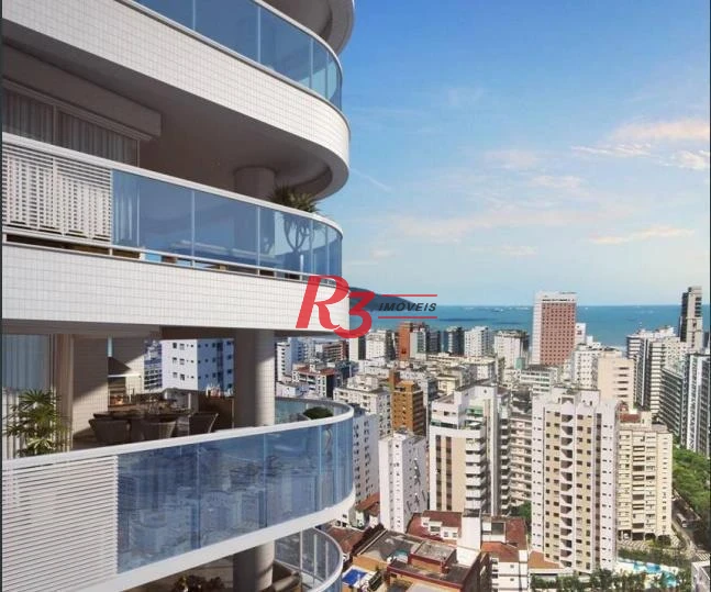 Apartamento para alugar, 143 m² por R$ 13.000,08/mês - Boqueirão - Santos/SP