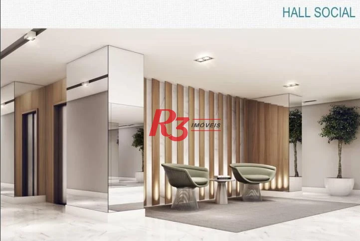 Apartamento para alugar, 143 m² por R$ 13.000,08/mês - Boqueirão - Santos/SP
