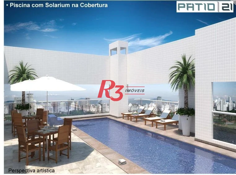 Apartamento com 1 dormitório à venda, 56 m² por R$ 575.000,00 - Boqueirão - Santos/SP