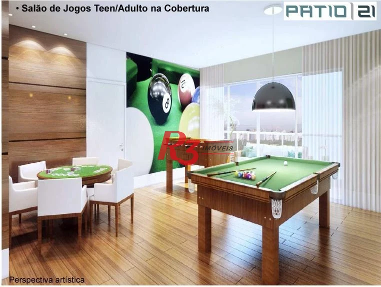 Apartamento com 1 dormitório à venda, 56 m² por R$ 575.000,00 - Boqueirão - Santos/SP
