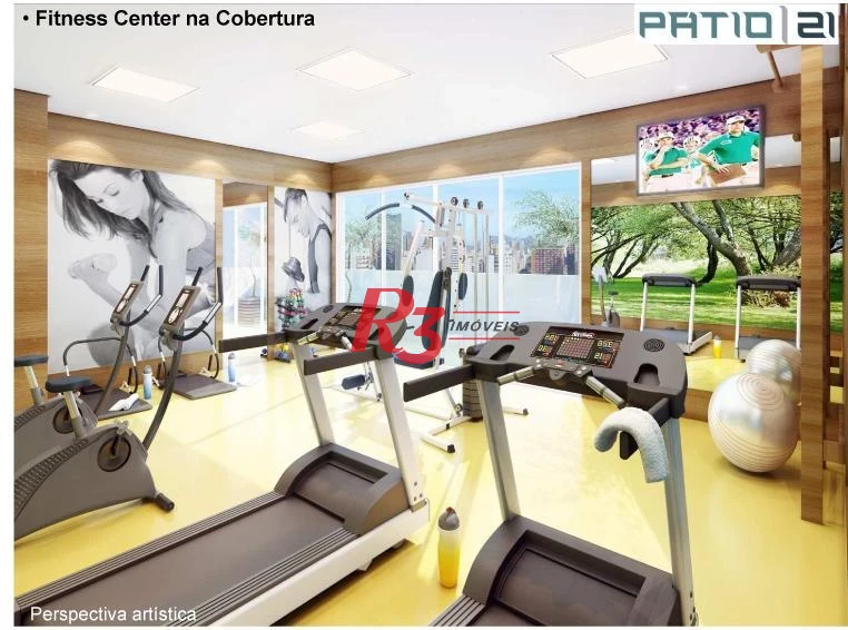 Apartamento com 1 dormitório à venda, 56 m² por R$ 575.000,00 - Boqueirão - Santos/SP
