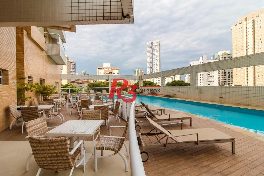 Apartamento com 2 dormitórios para alugar, 109 m² por R$ 7.500,00/mês - Gonzaga - Santos/SP