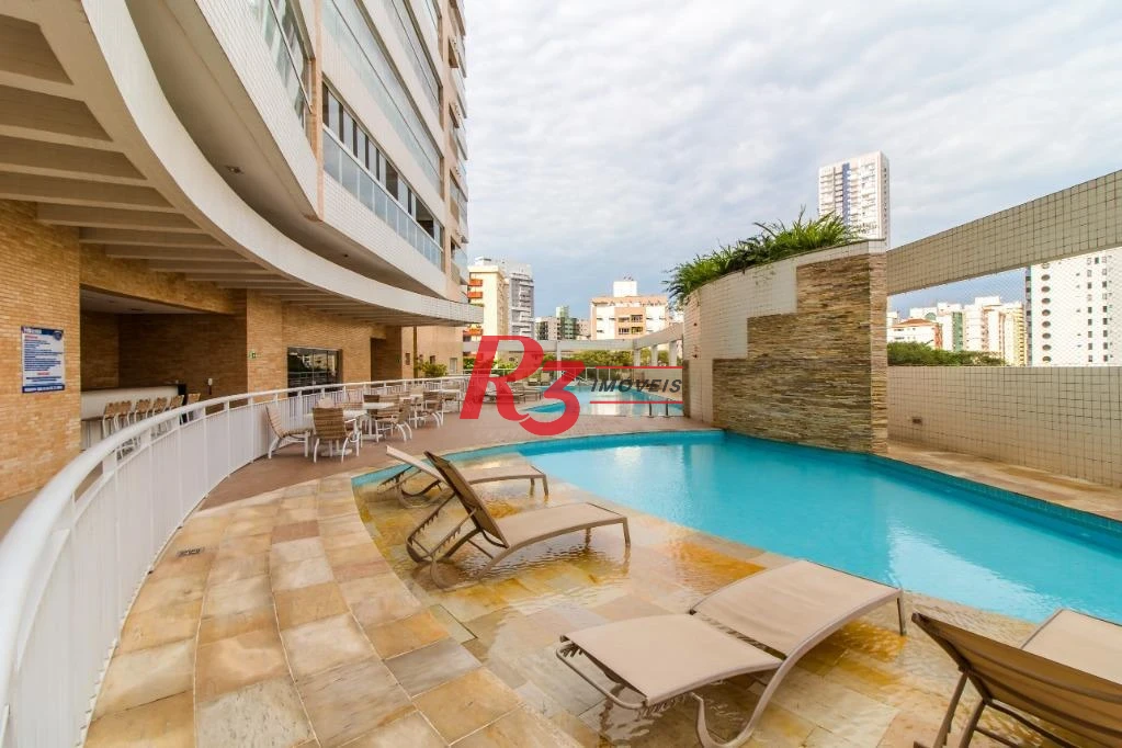 Apartamento com 2 dormitórios para alugar, 109 m² por R$ 7.500,00/mês - Gonzaga - Santos/SP