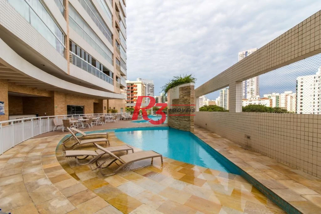 Apartamento com 2 dormitórios para alugar, 109 m² por R$ 7.500,00/mês - Gonzaga - Santos/SP