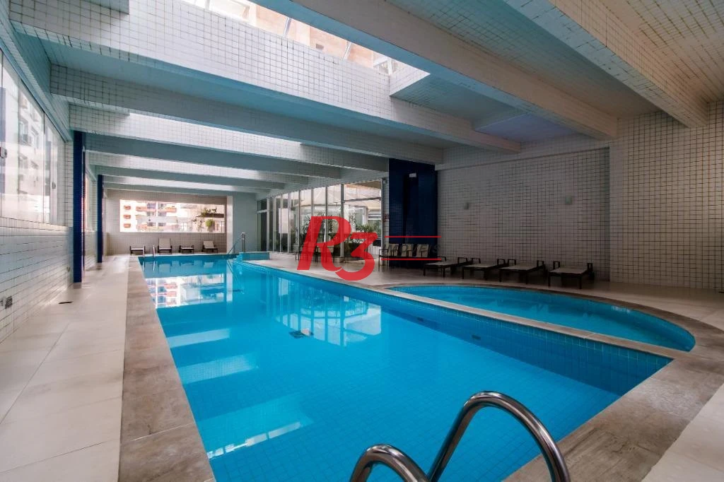 Apartamento com 2 dormitórios para alugar, 109 m² por R$ 7.500,00/mês - Gonzaga - Santos/SP