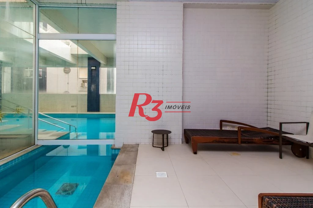 Apartamento com 2 dormitórios para alugar, 109 m² por R$ 7.500,00/mês - Gonzaga - Santos/SP