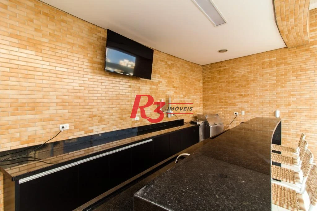 Apartamento com 2 dormitórios para alugar, 109 m² por R$ 7.500,00/mês - Gonzaga - Santos/SP