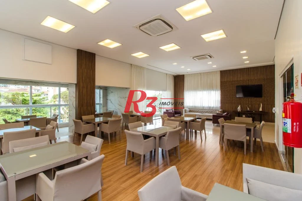 Apartamento com 2 dormitórios para alugar, 109 m² por R$ 7.500,00/mês - Gonzaga - Santos/SP