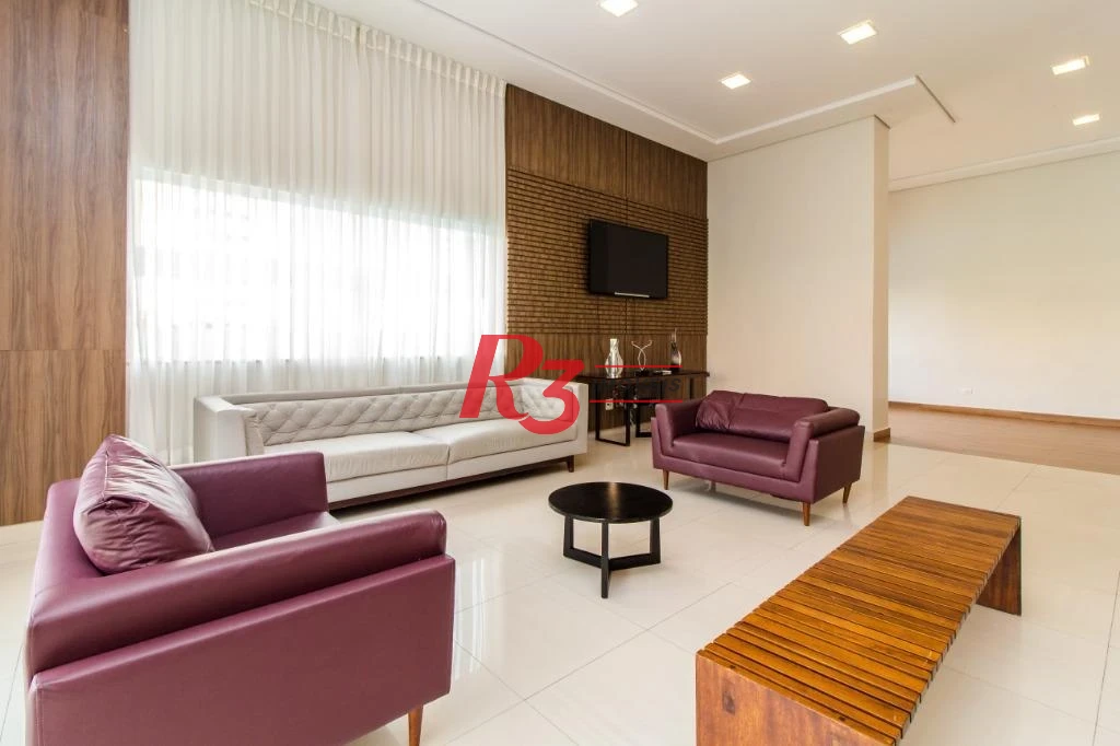 Apartamento com 2 dormitórios para alugar, 109 m² por R$ 7.500,00/mês - Gonzaga - Santos/SP