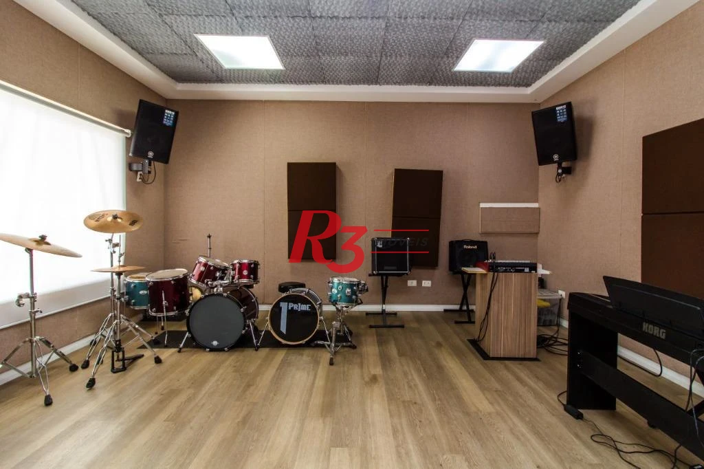 Apartamento com 2 dormitórios para alugar, 109 m² por R$ 7.500,00/mês - Gonzaga - Santos/SP