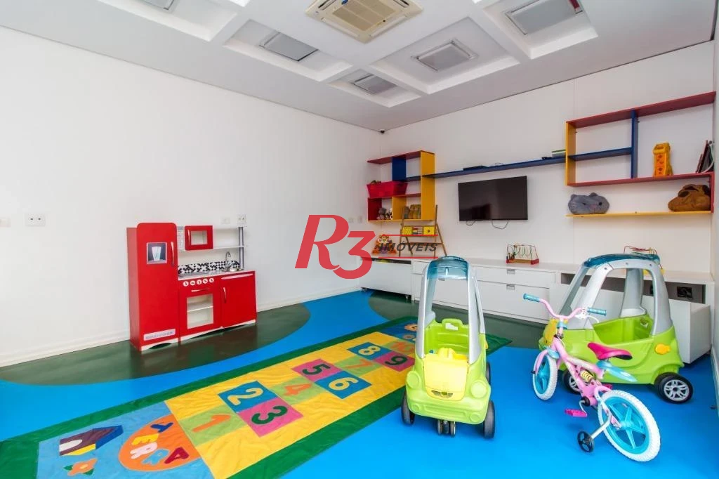 Apartamento com 2 dormitórios para alugar, 109 m² por R$ 7.500,00/mês - Gonzaga - Santos/SP