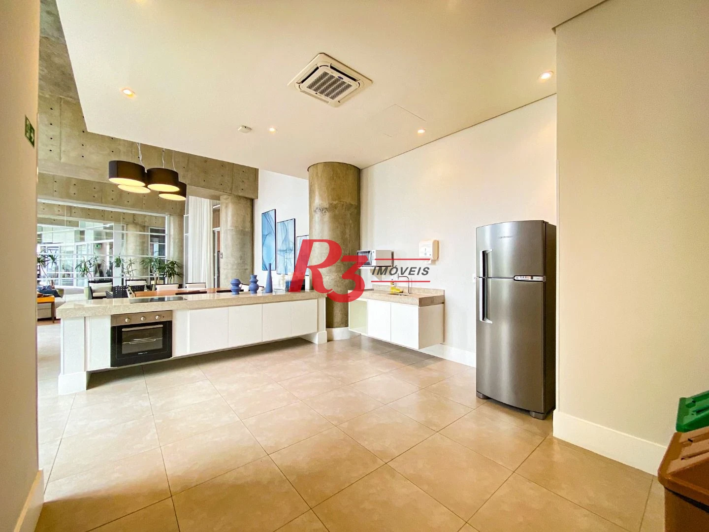 Apartamento com 1 dormitório para alugar, 54 m² por R$ 5.500,02/mês - Pompéia - Santos/SP
