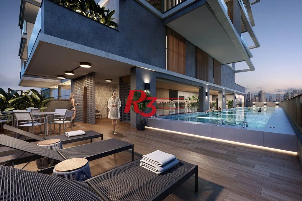 Apartamento Garden com 1 dormitório à venda, 73 m² por R$ 820.000,00 - Ponta da Praia - Santos/SP