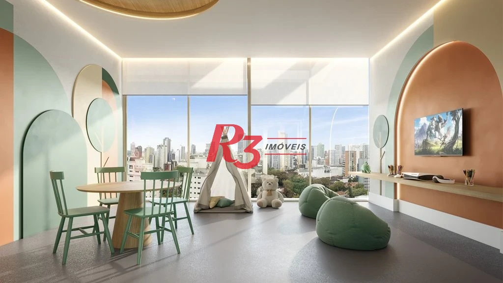 Apartamento Garden com 1 dormitório à venda, 73 m² por R$ 820.000,00 - Ponta da Praia - Santos/SP