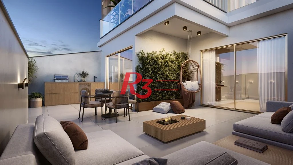 Apartamento Garden com 1 dormitório à venda, 73 m² por R$ 820.000,00 - Ponta da Praia - Santos/SP