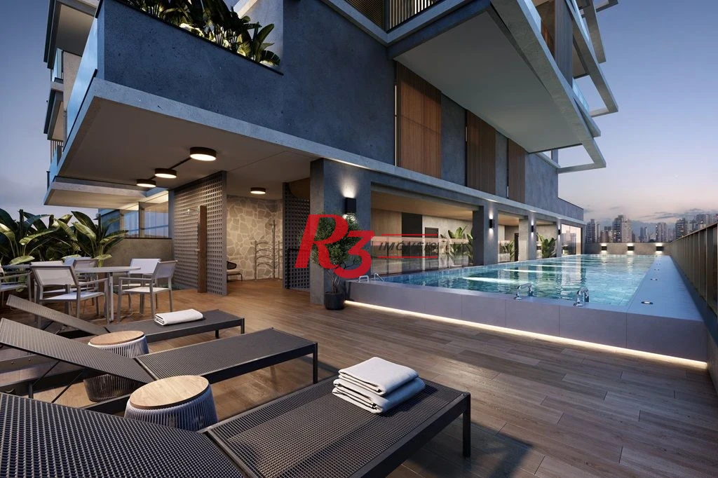 Apartamento Garden com 1 dormitório à venda, 73 m² por R$ 820.000,00 - Ponta da Praia - Santos/SP