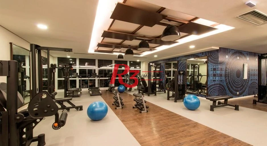 Apartamento Duplex com 1 dormitório à venda, 60 m² por R$ 882.000,00 - Gonzaga - Santos/SP