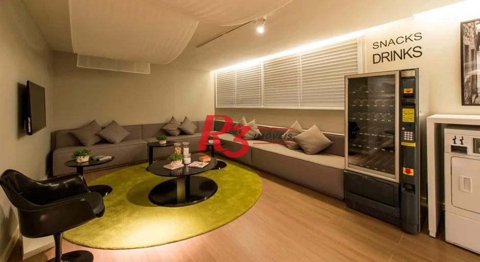 Apartamento Duplex com 1 dormitório à venda, 60 m² por R$ 882.000,00 - Gonzaga - Santos/SP