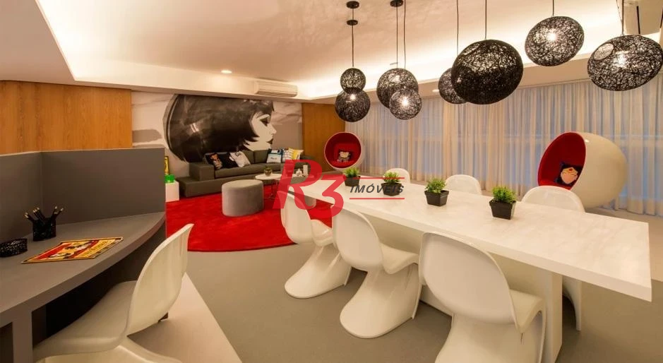 Apartamento Duplex com 1 dormitório à venda, 60 m² por R$ 882.000,00 - Gonzaga - Santos/SP