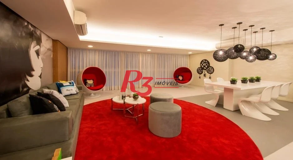 Apartamento Duplex com 1 dormitório à venda, 60 m² por R$ 882.000,00 - Gonzaga - Santos/SP