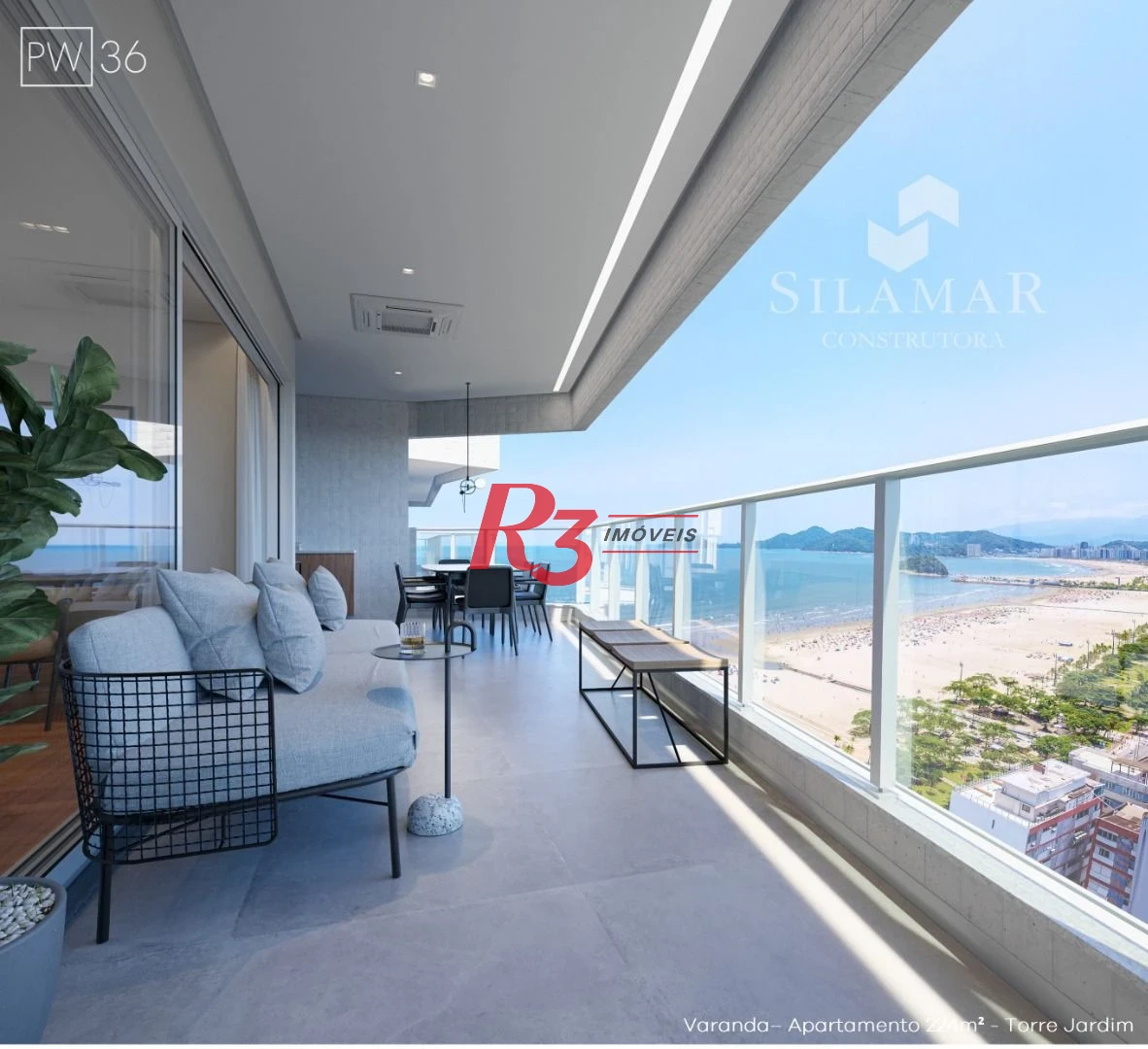 Apartamento à venda, 224 m² por R$ 3.810.000,00 - Gonzaga - Santos/SP