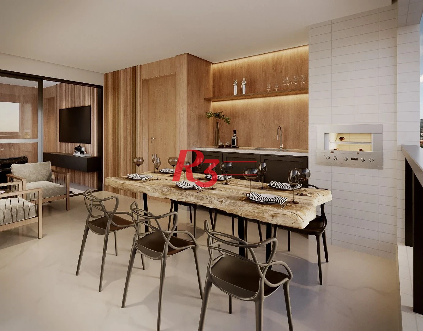 Apartamento com 4 dormitórios à venda, 154 m² por R$ 4.390.000,00 - Ponta da Praia - Santos/SP