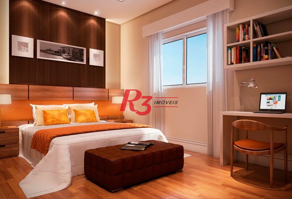 Apartamento com 2 dormitórios para alugar, 67 m² por R$ 4.200,00/mês - Encruzilhada - Santos/SP