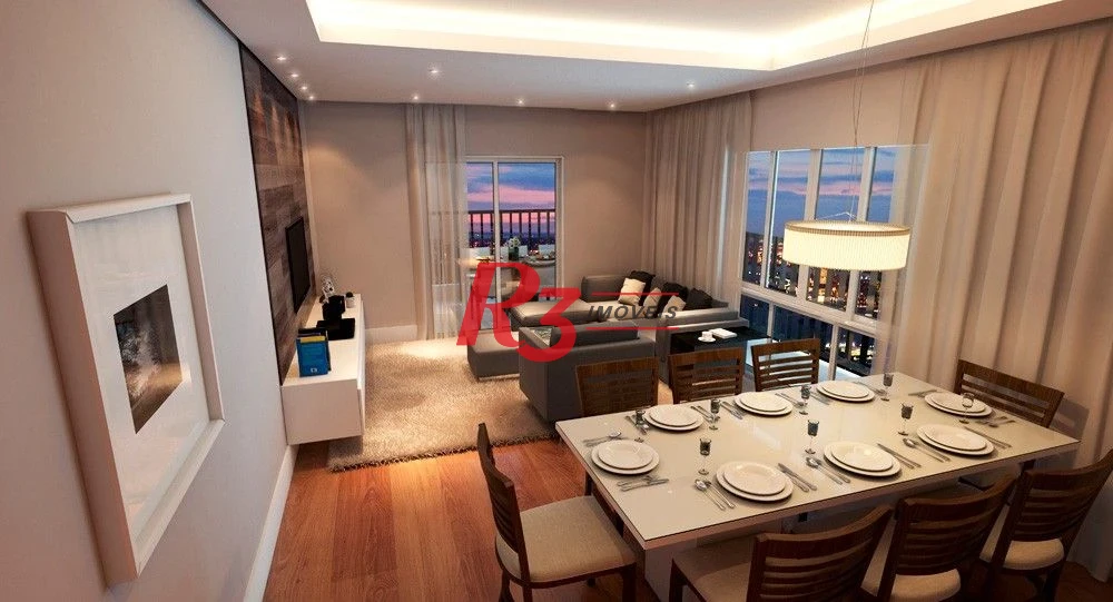 Apartamento com 2 dormitórios para alugar, 67 m² por R$ 4.200,00/mês - Encruzilhada - Santos/SP