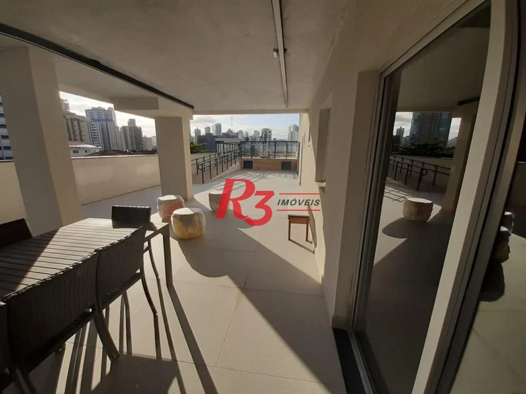 Cobertura com 2 suítes à venda, 148 m² por R$ 3.300.000 - Embaré - Santos/SP