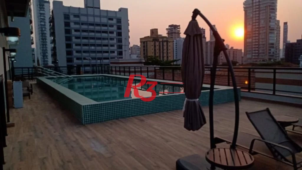 Cobertura com 2 suítes à venda, 148 m² por R$ 3.300.000 - Embaré - Santos/SP