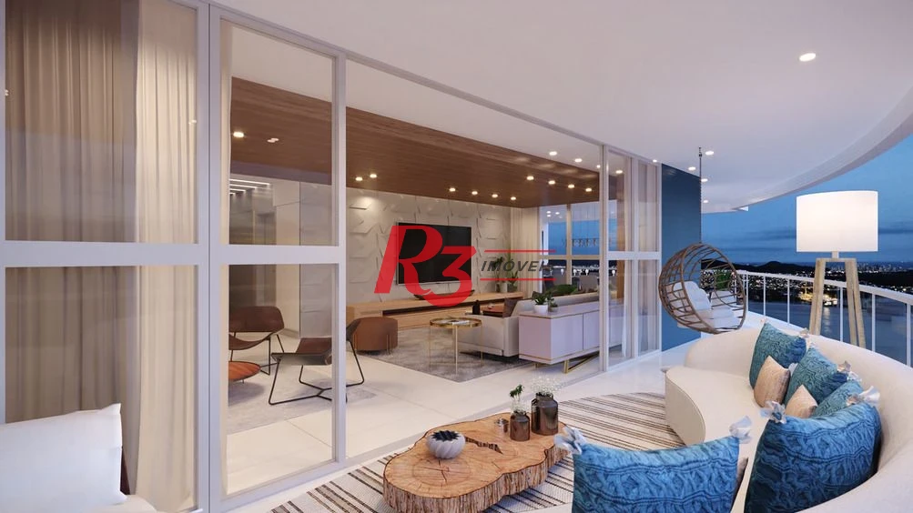 Apartamento com 3 dormitórios à venda, 227 m² por R$ 6.400.000,00 - Ponta da Praia - Santos/SP