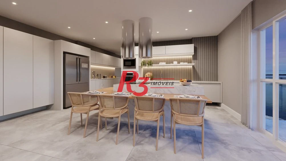 Apartamento com 3 dormitórios à venda, 227 m² por R$ 6.400.000,00 - Ponta da Praia - Santos/SP