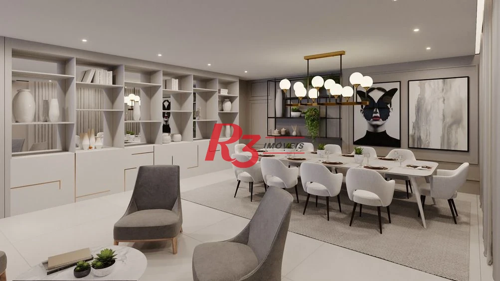 Apartamento com 3 dormitórios à venda, 227 m² por R$ 6.400.000,00 - Ponta da Praia - Santos/SP