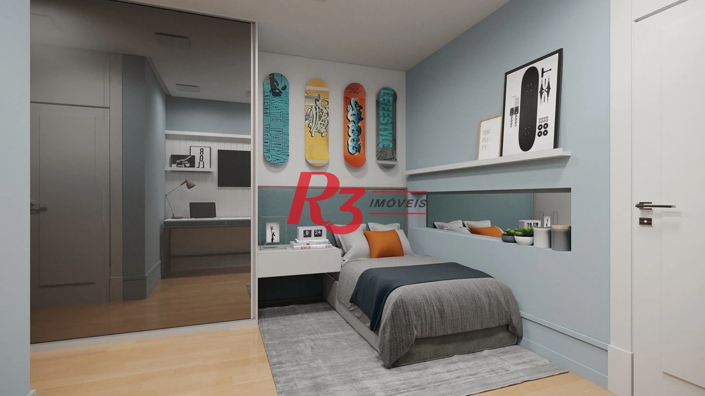 Apartamento com 3 dormitórios à venda, 227 m² por R$ 6.400.000,00 - Ponta da Praia - Santos/SP