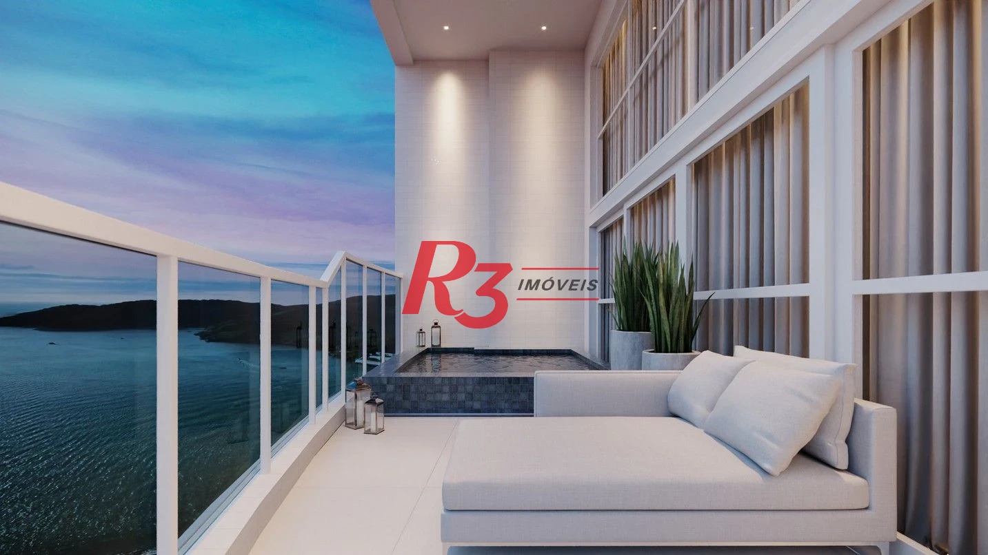 Apartamento com 3 dormitórios à venda, 227 m² por R$ 6.400.000,00 - Ponta da Praia - Santos/SP