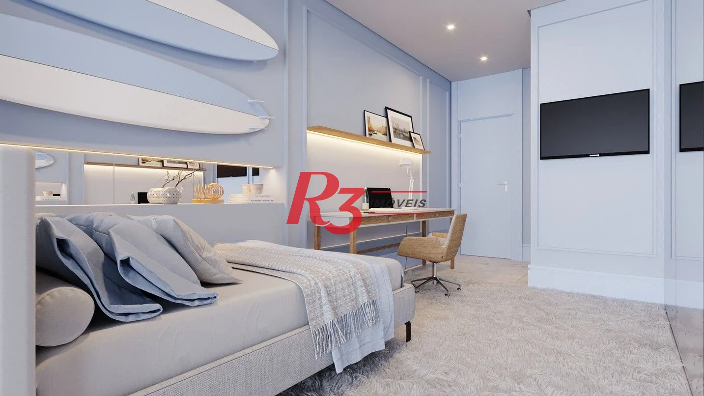 Apartamento com 3 dormitórios à venda, 227 m² por R$ 6.400.000,00 - Ponta da Praia - Santos/SP