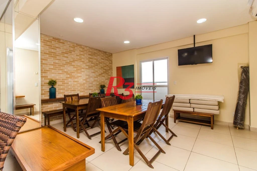 Apartamento com 1 dormitório à venda, 57 m² - Ponta da Praia - Santos/SP