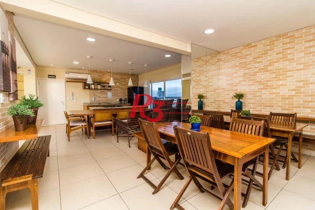 Apartamento com 1 dormitório à venda, 57 m² - Ponta da Praia - Santos/SP