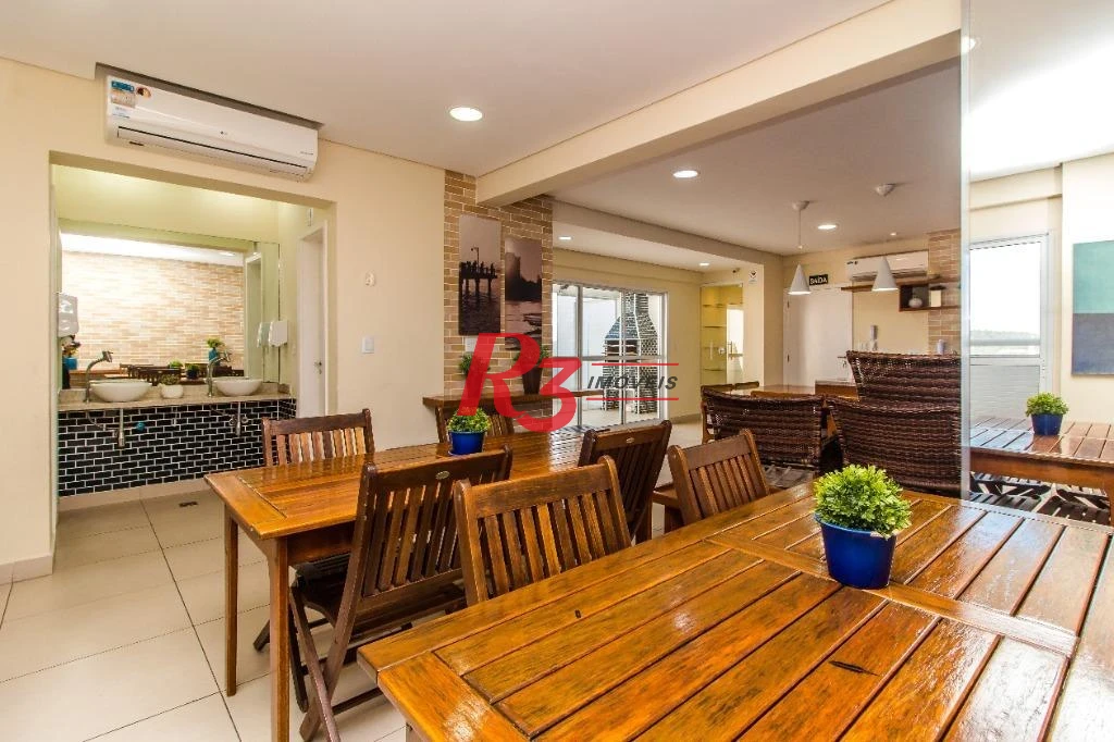 Apartamento com 1 dormitório à venda, 57 m² - Ponta da Praia - Santos/SP