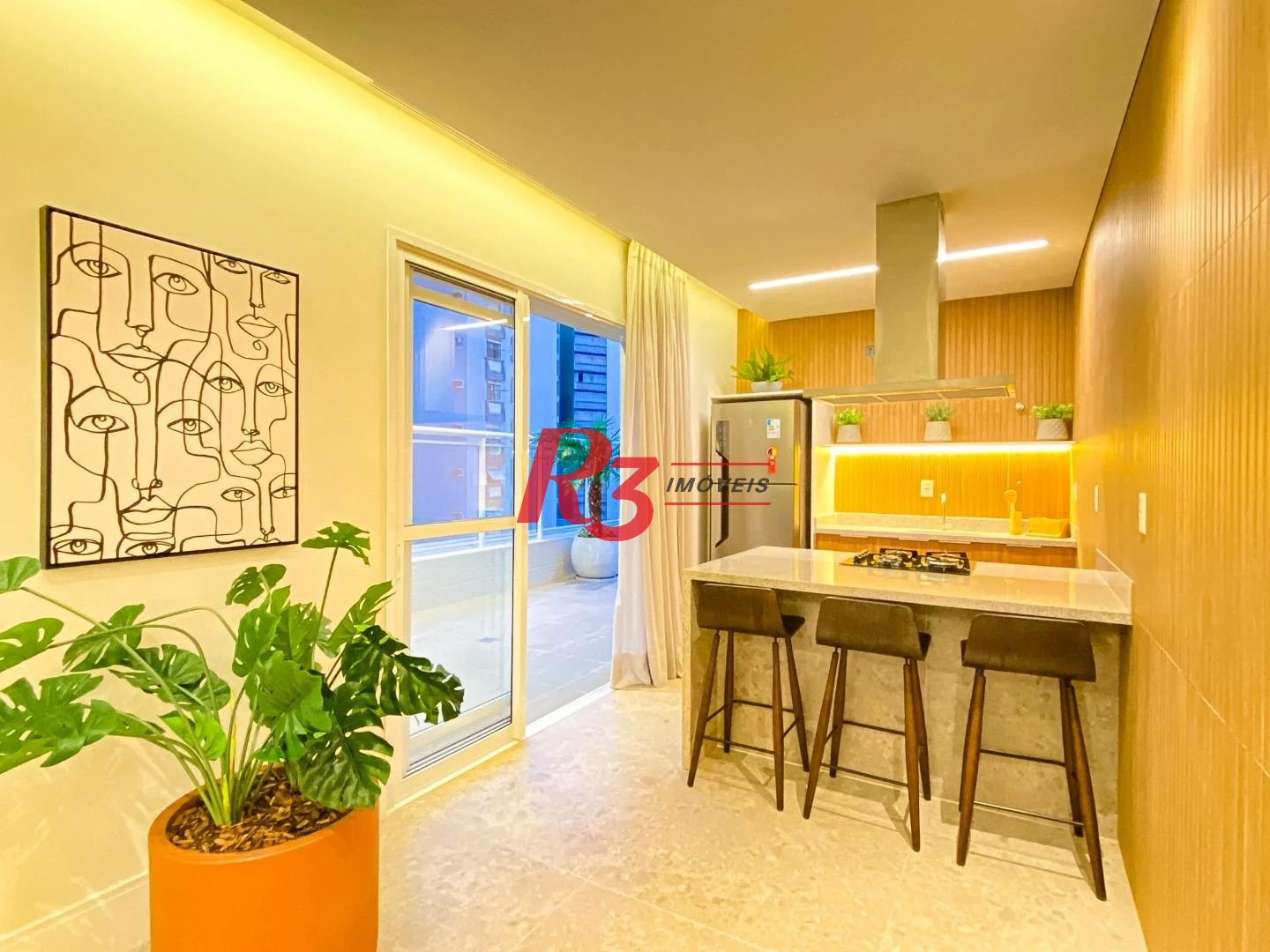 Apartamento com 3 dormitórios à venda, 134 m² por R$ 2.670.000,00 - Boqueirão - Santos/SP