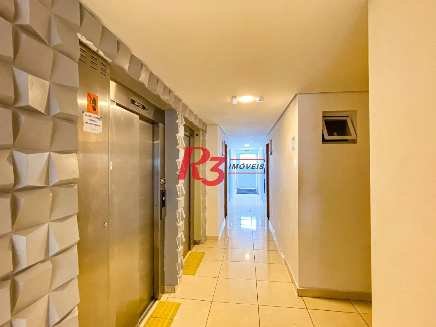 Apartamento com 1 dormitório para alugar, 42 m² - Macuco - Santos/SP