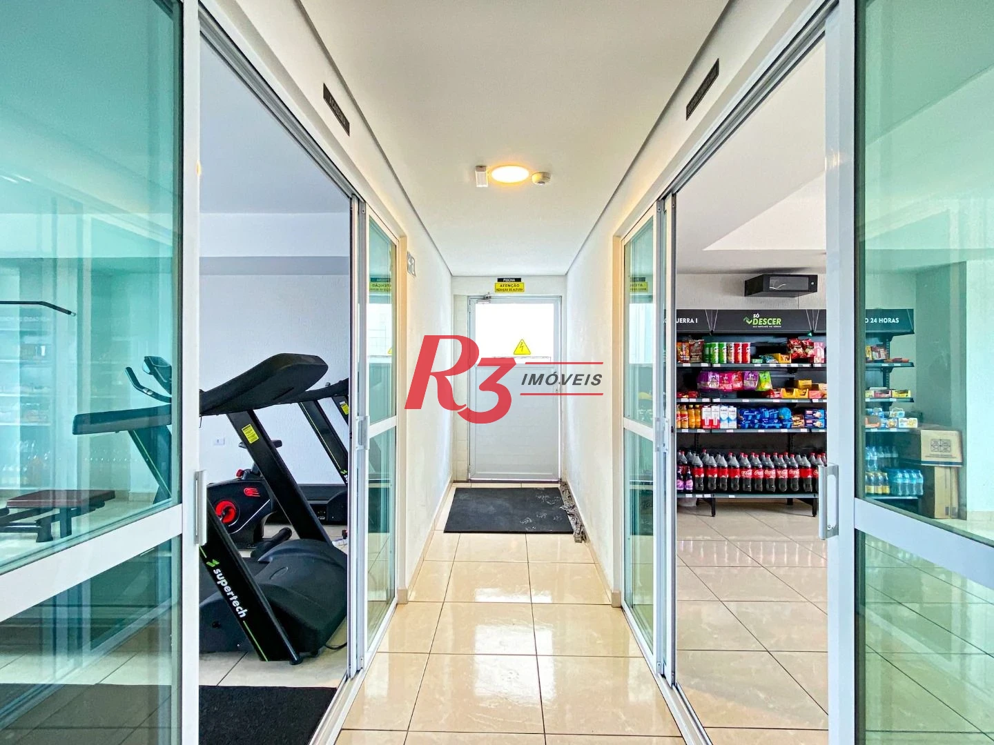 Apartamento com 1 dormitório para alugar, 42 m² - Macuco - Santos/SP