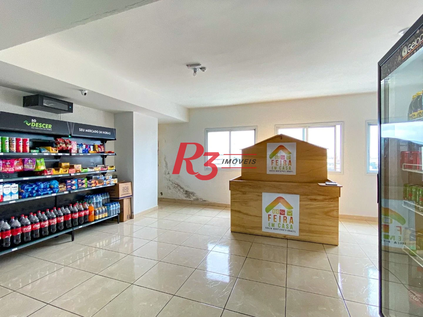 Apartamento com 1 dormitório para alugar, 42 m² - Macuco - Santos/SP