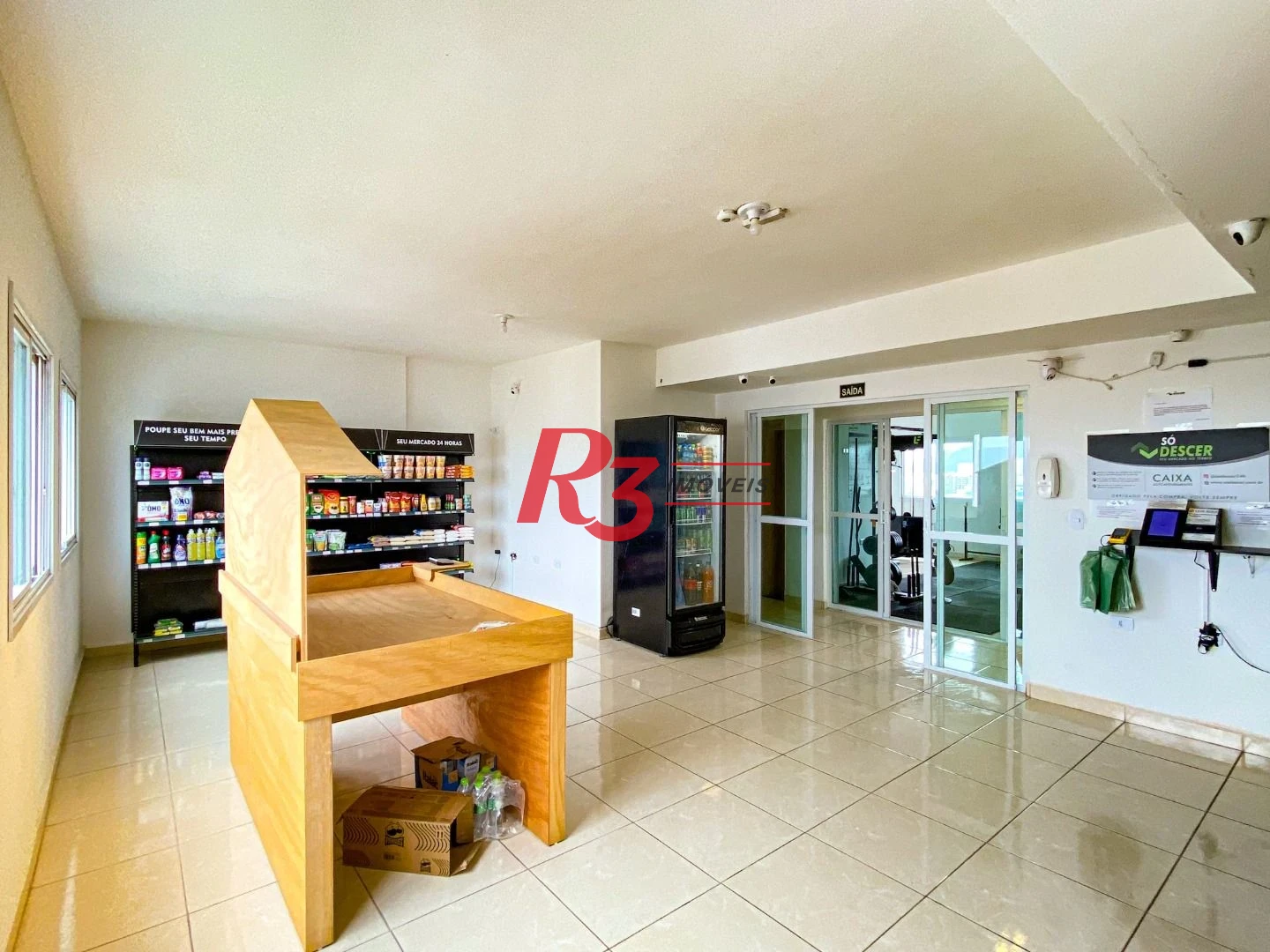 Apartamento com 1 dormitório para alugar, 42 m² - Macuco - Santos/SP