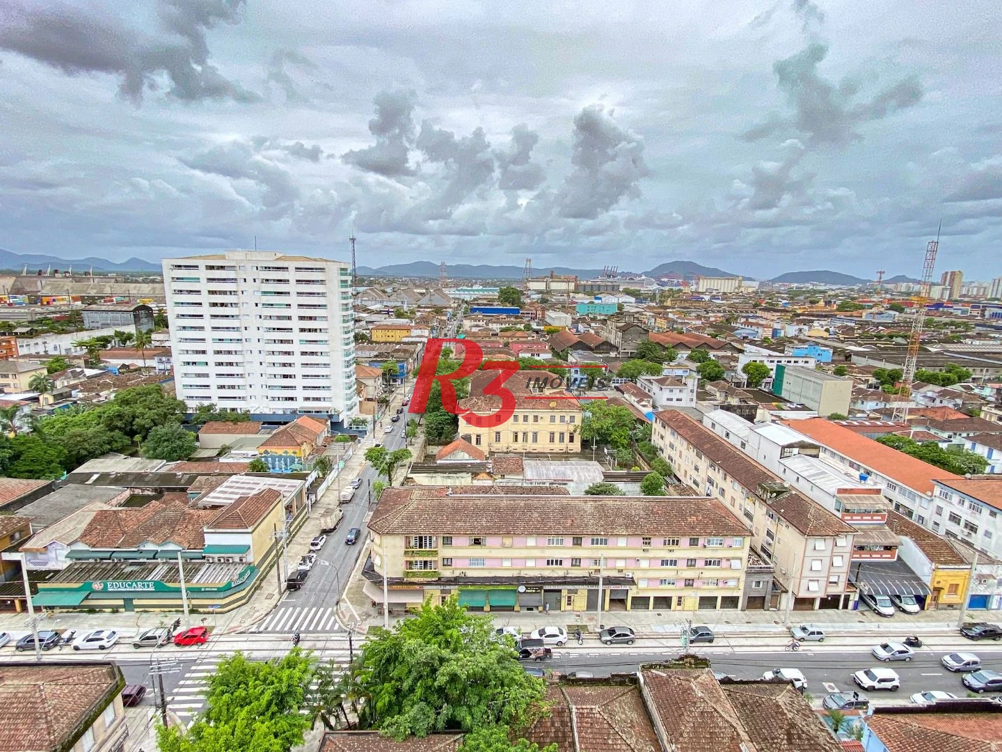 Apartamento com 1 dormitório para alugar, 42 m² - Macuco - Santos/SP