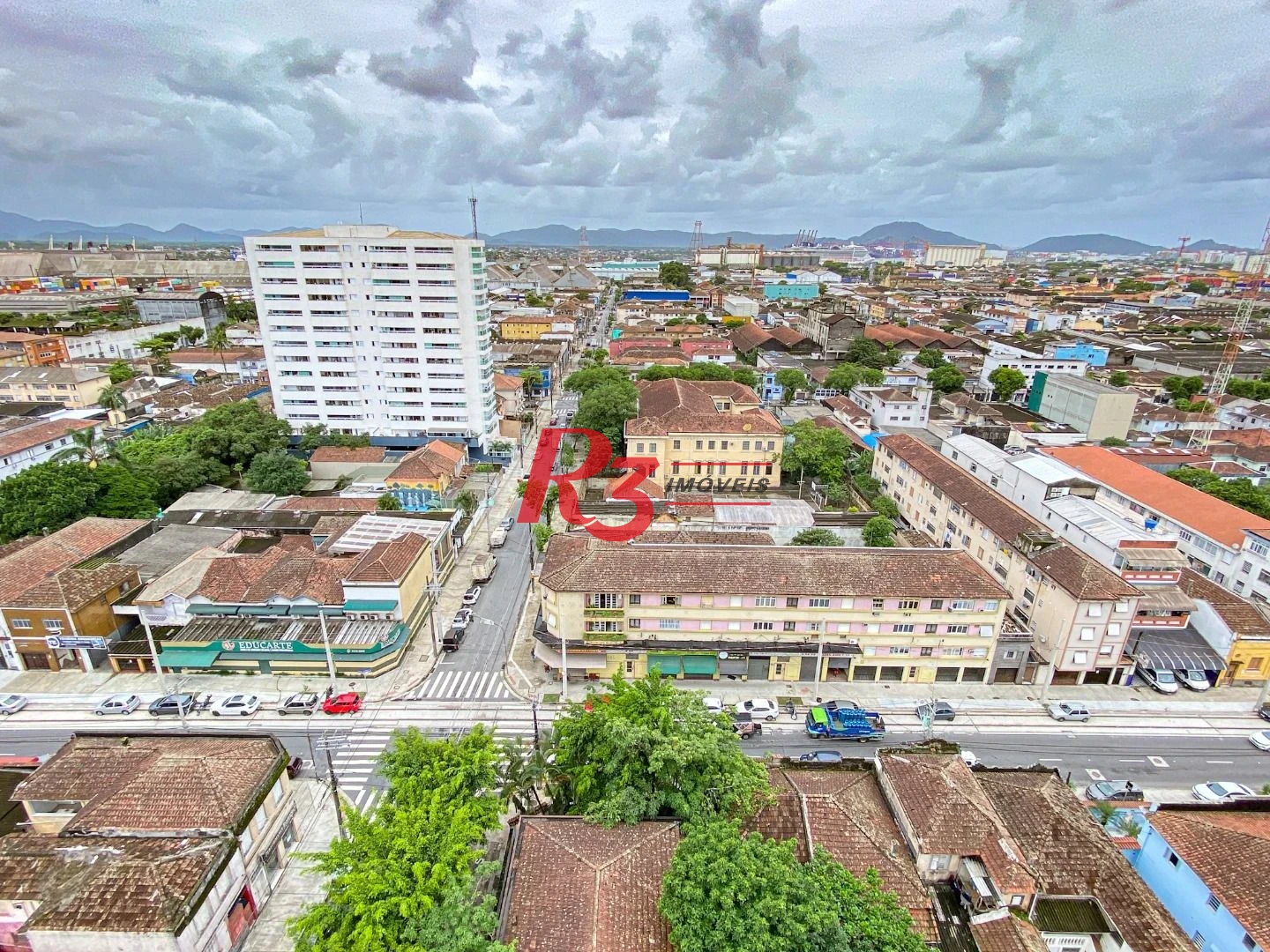 Apartamento com 1 dormitório para alugar, 42 m² - Macuco - Santos/SP