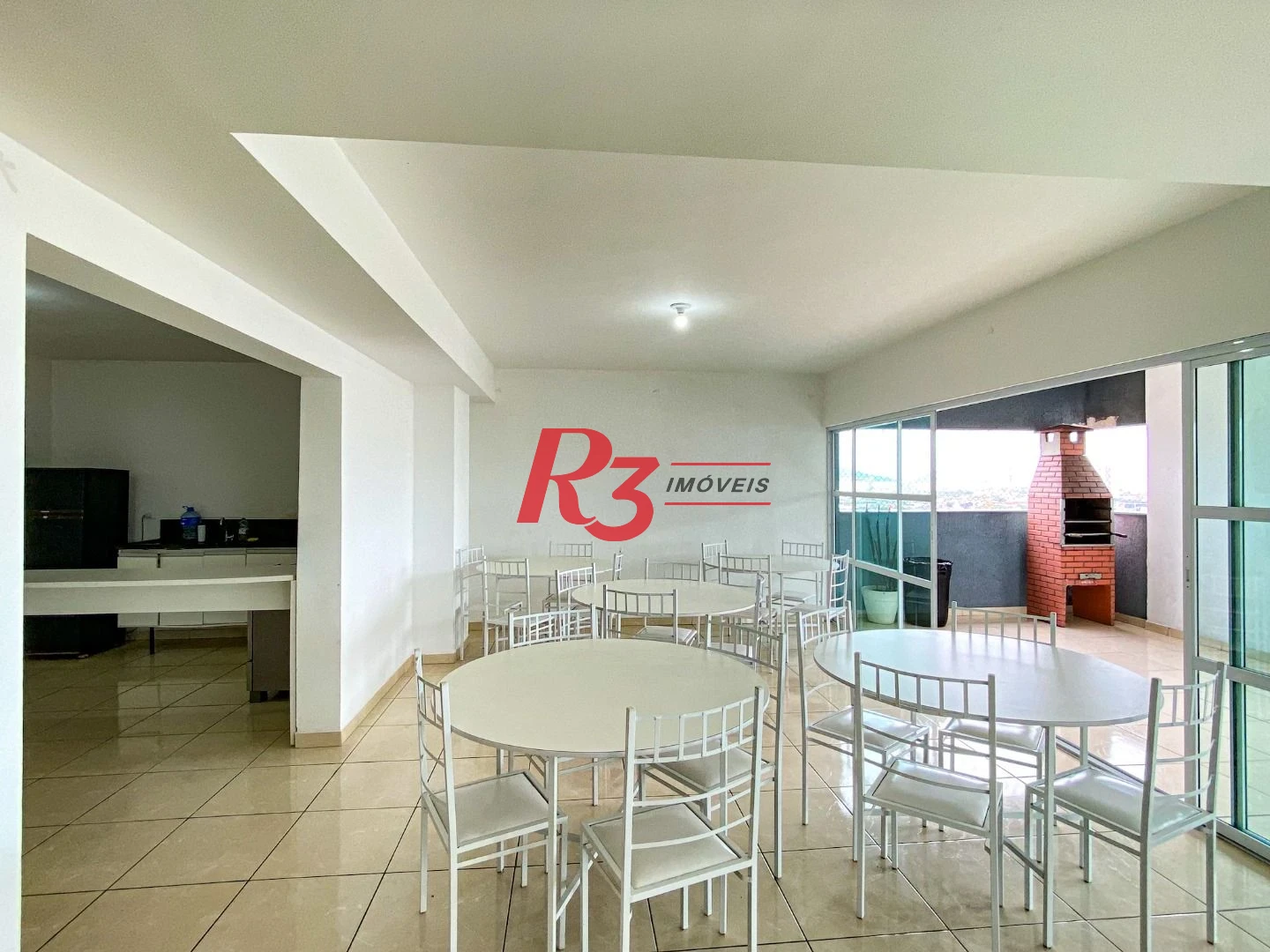 Apartamento com 1 dormitório para alugar, 42 m² - Macuco - Santos/SP