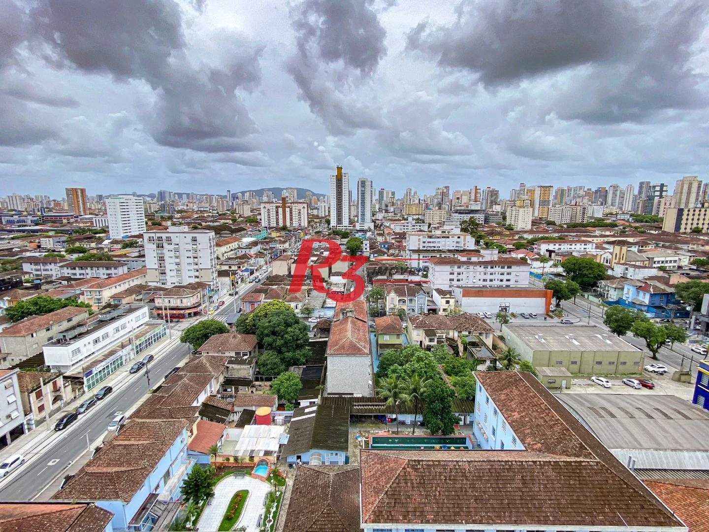Apartamento com 1 dormitório para alugar, 42 m² - Macuco - Santos/SP
